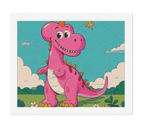 HETVBNS DIY Digital Painting by Numbers Kit for Adults Beginners - Cartoon Dinosaur Images Paint by Numbers Kits, DIY Acrylic Painting on Canvas for Home Decor 40x50cm