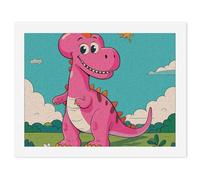 HETVBNS DIY Digital Painting by Numbers Kit for Adults Beginners - Cartoon Dinosaur Images Paint by Numbers Kits, DIY Acrylic Painting on Canvas for Home Decor 30x40cm