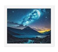 HETVBNS DIY Digital Painting by Numbers Kit for Adults Beginners - Celestial Night Sky Paint by Numbers Kits, DIY Acrylic Painting on Canvas for Home Decor 40x50cm