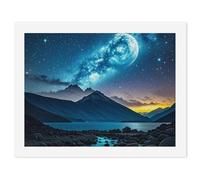 HETVBNS DIY Digital Painting by Numbers Kit for Adults Beginners - Celestial Night Sky Paint by Numbers Kits, DIY Acrylic Painting on Canvas for Home Decor 30x40cm