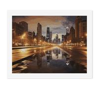 HETVBNS DIY Digital Painting by Numbers Kit for Adults Beginners - Chicago Paint by Numbers Kits, DIY Acrylic Painting on Canvas for Home Decor 50x65cm