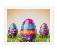 HETVBNS DIY Digital Painting by Numbers Kit for Adults Beginners - Colorful Easter Egg Paint by Numbers Kits, DIY Acrylic Painting on Canvas for Home Decor 50x65cm