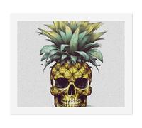 HETVBNS DIY Digital Painting by Numbers Kit for Adults Beginners - Cool Skull Pineapple Paint by Numbers Kits, DIY Acrylic Painting on Canvas for Home Decor 60x75cm