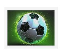 HETVBNS DIY Digital Painting by Numbers Kit for Adults Beginners - Cool Soccer Ball Paint by Numbers Kits, DIY Acrylic Painting on Canvas for Home Decor 30x40cm