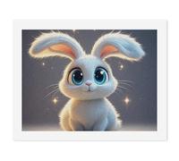 HETVBNS DIY Digital Painting by Numbers Kit for Adults Beginners - Cute Cartoon Rabbit Paint by Numbers Kits, DIY Acrylic Painting on Canvas for Home Decor 30x40cm