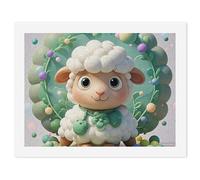 HETVBNS DIY Digital Painting by Numbers Kit for Adults Beginners - Cute Cartoon Sheep Paint by Numbers Kits, DIY Acrylic Painting on Canvas for Home Decor 30x40cm