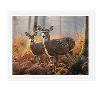 HETVBNS DIY Digital Painting by Numbers Kit for Adults Beginners - Cute Deers Paint by Numbers Kits, DIY Acrylic Painting on Canvas for Home Decor 50x65cm