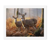 HETVBNS DIY Digital Painting by Numbers Kit for Adults Beginners - Cute Deers Paint by Numbers Kits, DIY Acrylic Painting on Canvas for Home Decor 30x40cm