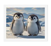 HETVBNS DIY Digital Painting by Numbers Kit for Adults Beginners - Cute Penguins Paint by Numbers Kits, DIY Acrylic Painting on Canvas for Home Decor 60x75cm