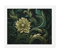 HETVBNS DIY Digital Painting by Numbers Kit for Adults Beginners - Dark Green And Green Style Paint by Numbers Kits, DIY Acrylic Painting on Canvas for Home Decor 60x75cm