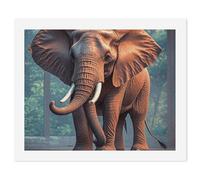 HETVBNS DIY Digital Painting by Numbers Kit for Adults Beginners - Elephants Red Paint by Numbers Kits, DIY Acrylic Painting on Canvas for Home Decor 60x75cm