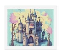 HETVBNS DIY Digital Painting by Numbers Kit for Adults Beginners - Fairytale Castle Paint by Numbers Kits, DIY Acrylic Painting on Canvas for Home Decor 60x75cm