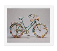 HETVBNS DIY Digital Painting by Numbers Kit for Adults Beginners - Flower Bicycle Paint by Numbers Kits, DIY Acrylic Painting on Canvas for Home Decor 40x50cm