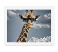 HETVBNS DIY Digital Painting by Numbers Kit for Adults Beginners - Giraffe Wearing Sunglasses Paint by Numbers Kits, DIY Acrylic Painting on Canvas for Home Decor 30x40cm