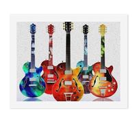 HETVBNS DIY Digital Painting by Numbers Kit for Adults Beginners - Guitars Paint by Numbers Kits, DIY Acrylic Painting on Canvas for Home Decor 50x65cm