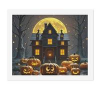 HETVBNS DIY Digital Painting by Numbers Kit for Adults Beginners - Halloween Night Paint by Numbers Kits, DIY Acrylic Painting on Canvas for Home Decor 60x75cm