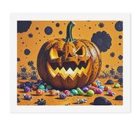 HETVBNS DIY Digital Painting by Numbers Kit for Adults Beginners - Halloween Pumpkin Monster Paint by Numbers Kits, DIY Acrylic Painting on Canvas for Home Decor 40x50cm