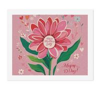 HETVBNS DIY Digital Painting by Numbers Kit for Adults Beginners - Happy Mother Day Paint by Numbers Kits, DIY Acrylic Painting on Canvas for Home Decor 40x50cm