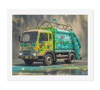 HETVBNS DIY Digital Painting by Numbers Kit for Adults Beginners - I Love Garbage Trucks Paint by Numbers Kits, DIY Acrylic Painting on Canvas for Home Decor 60x75cm
