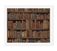 HETVBNS DIY Digital Painting by Numbers Kit for Adults Beginners - Library Bookshelf Book Paint by Numbers Kits, DIY Acrylic Painting on Canvas for Home Decor 40x50cm