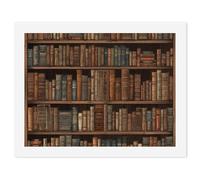 HETVBNS DIY Digital Painting by Numbers Kit for Adults Beginners - Library Bookshelf Book Paint by Numbers Kits, DIY Acrylic Painting on Canvas for Home Decor 30x40cm