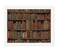 HETVBNS DIY Digital Painting by Numbers Kit for Adults Beginners - Library Bookshelf Book Paint by Numbers Kits, DIY Acrylic Painting on Canvas for Home Decor 50x65cm