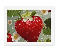 HETVBNS DIY Digital Painting by Numbers Kit for Adults Beginners - Lovely Strawberry Paint by Numbers Kits, DIY Acrylic Painting on Canvas for Home Decor 30x40cm
