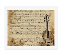 HETVBNS DIY Digital Painting by Numbers Kit for Adults Beginners - Music Notes Paint by Numbers Kits, DIY Acrylic Painting on Canvas for Home Decor 50x65cm