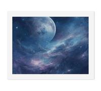 HETVBNS DIY Digital Painting by Numbers Kit for Adults Beginners - Nebula And Moon Paint by Numbers Kits, DIY Acrylic Painting on Canvas for Home Decor 30x40cm