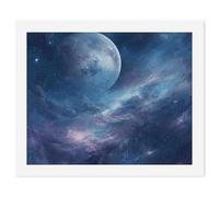 HETVBNS DIY Digital Painting by Numbers Kit for Adults Beginners - Nebula And Moon Paint by Numbers Kits, DIY Acrylic Painting on Canvas for Home Decor 40x50cm