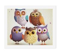 HETVBNS DIY Digital Painting by Numbers Kit for Adults Beginners - Owls Birds Paint by Numbers Kits, DIY Acrylic Painting on Canvas for Home Decor 60x75cm