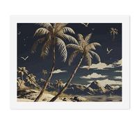 HETVBNS DIY Digital Painting by Numbers Kit for Adults Beginners - Palm Tree Paint by Numbers Kits, DIY Acrylic Painting on Canvas for Home Decor 30x40cm