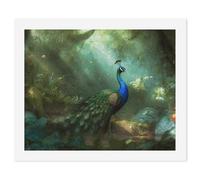HETVBNS DIY Digital Painting by Numbers Kit for Adults Beginners - Peacock in Forest Paint by Numbers Kits, DIY Acrylic Painting on Canvas for Home Decor 40x50cm