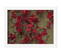 HETVBNS DIY Digital Painting by Numbers Kit for Adults Beginners - Red Flower Vine Paint by Numbers Kits, DIY Acrylic Painting on Canvas for Home Decor 30x40cm