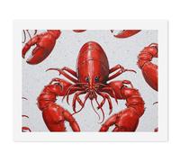 HETVBNS DIY Digital Painting by Numbers Kit for Adults Beginners - Red Lobster Print Paint by Numbers Kits, DIY Acrylic Painting on Canvas for Home Decor 30x40cm