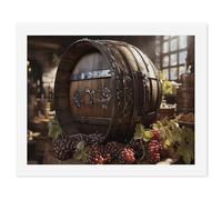 HETVBNS DIY Digital Painting by Numbers Kit for Adults Beginners - Red Wine Barrel Paint by Numbers Kits, DIY Acrylic Painting on Canvas for Home Decor 50x65cm