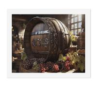 HETVBNS DIY Digital Painting by Numbers Kit for Adults Beginners - Red Wine Barrel Paint by Numbers Kits, DIY Acrylic Painting on Canvas for Home Decor 40x50cm