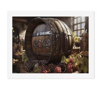 HETVBNS DIY Digital Painting by Numbers Kit for Adults Beginners - Red Wine Barrel Paint by Numbers Kits, DIY Acrylic Painting on Canvas for Home Decor 30x40cm