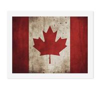 HETVBNS DIY Digital Painting by Numbers Kit for Adults Beginners - Retro Canada Flag Paint by Numbers Kits, DIY Acrylic Painting on Canvas for Home Decor 30x40cm