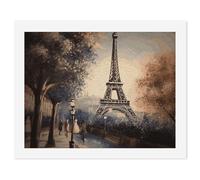 HETVBNS DIY Digital Painting by Numbers Kit for Adults Beginners - Romantic Paris Eiffel Tower Paint by Numbers Kits, DIY Acrylic Painting on Canvas for Home Decor 50x65cm