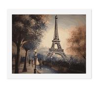 HETVBNS DIY Digital Painting by Numbers Kit for Adults Beginners - Romantic Paris Eiffel Tower Paint by Numbers Kits, DIY Acrylic Painting on Canvas for Home Decor 60x75cm