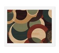 HETVBNS DIY Digital Painting by Numbers Kit for Adults Beginners - Shapes And Circles Paint by Numbers Kits, DIY Acrylic Painting on Canvas for Home Decor 30x40cm