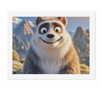 HETVBNS DIY Digital Painting by Numbers Kit for Adults Beginners - Smiling Animal Paint by Numbers Kits, DIY Acrylic Painting on Canvas for Home Decor 30x40cm