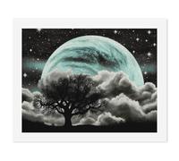 HETVBNS DIY Digital Painting by Numbers Kit for Adults Beginners - Starry Night Black Tree Art Paint by Numbers Kits, DIY Acrylic Painting on Canvas for Home Decor 50x65cm