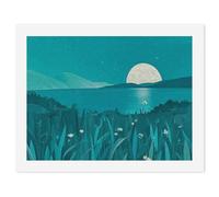 HETVBNS DIY Digital Painting by Numbers Kit for Adults Beginners - Teal Blue Paint by Numbers Kits, DIY Acrylic Painting on Canvas for Home Decor 30x40cm