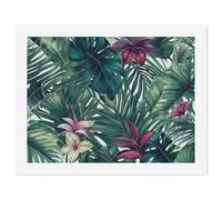 HETVBNS DIY Digital Painting by Numbers Kit for Adults Beginners - Tropical Leaves Paint by Numbers Kits, DIY Acrylic Painting on Canvas for Home Decor 30x40cm