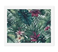 HETVBNS DIY Digital Painting by Numbers Kit for Adults Beginners - Tropical Leaves Paint by Numbers Kits, DIY Acrylic Painting on Canvas for Home Decor 50x65cm