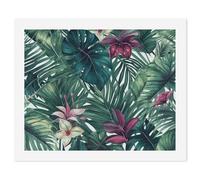 HETVBNS DIY Digital Painting by Numbers Kit for Adults Beginners - Tropical Leaves Paint by Numbers Kits, DIY Acrylic Painting on Canvas for Home Decor 60x75cm