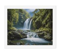 HETVBNS DIY Digital Painting by Numbers Kit for Adults Beginners - Waterfall Landscape Painting Paint by Numbers Kits, DIY Acrylic Painting on Canvas for Home Decor 40x50cm