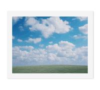 HETVBNS DIY Digital Painting by Numbers Kit for Adults Beginners - White Clouds Sky Paint by Numbers Kits, DIY Acrylic Painting on Canvas for Home Decor 30x40cm